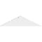 Ekena Millwork Saratoga Architectural Grade PVC Gable Bracket, 48"W x 12"H x 6"D x 6"F, 6/12 Pitch GBP048X12X0606SAR00 - alternate 2